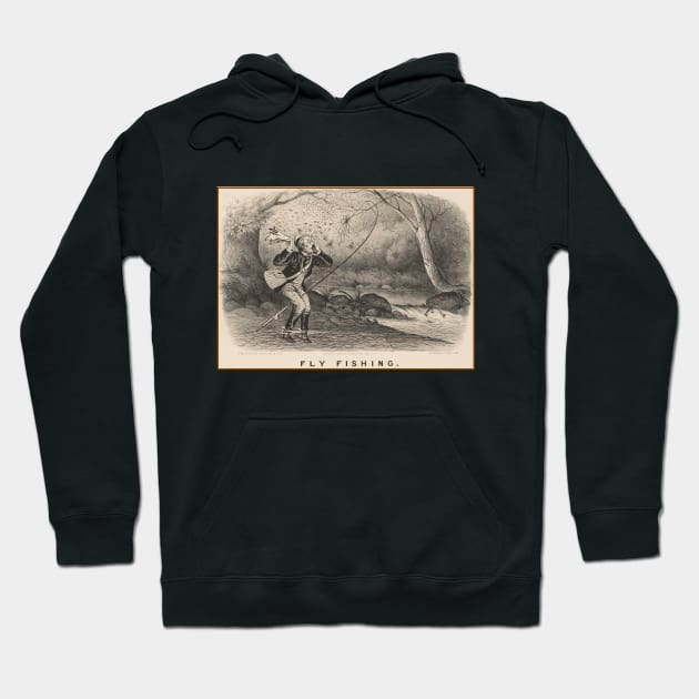 Classic Fly Fishing Hoodie by LP Designs